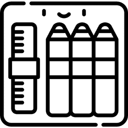 Icon representing Lack of School Supplies