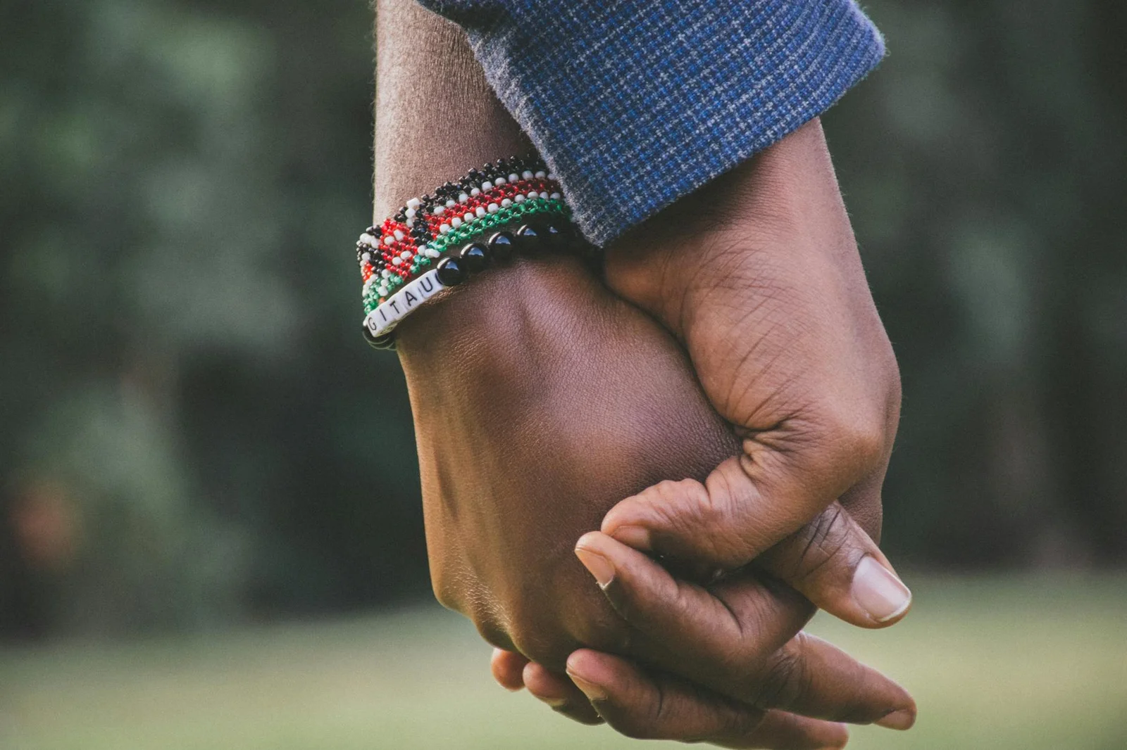 Hands held together