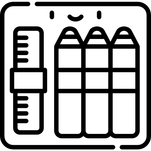 Icon representing Lack of School Supplies